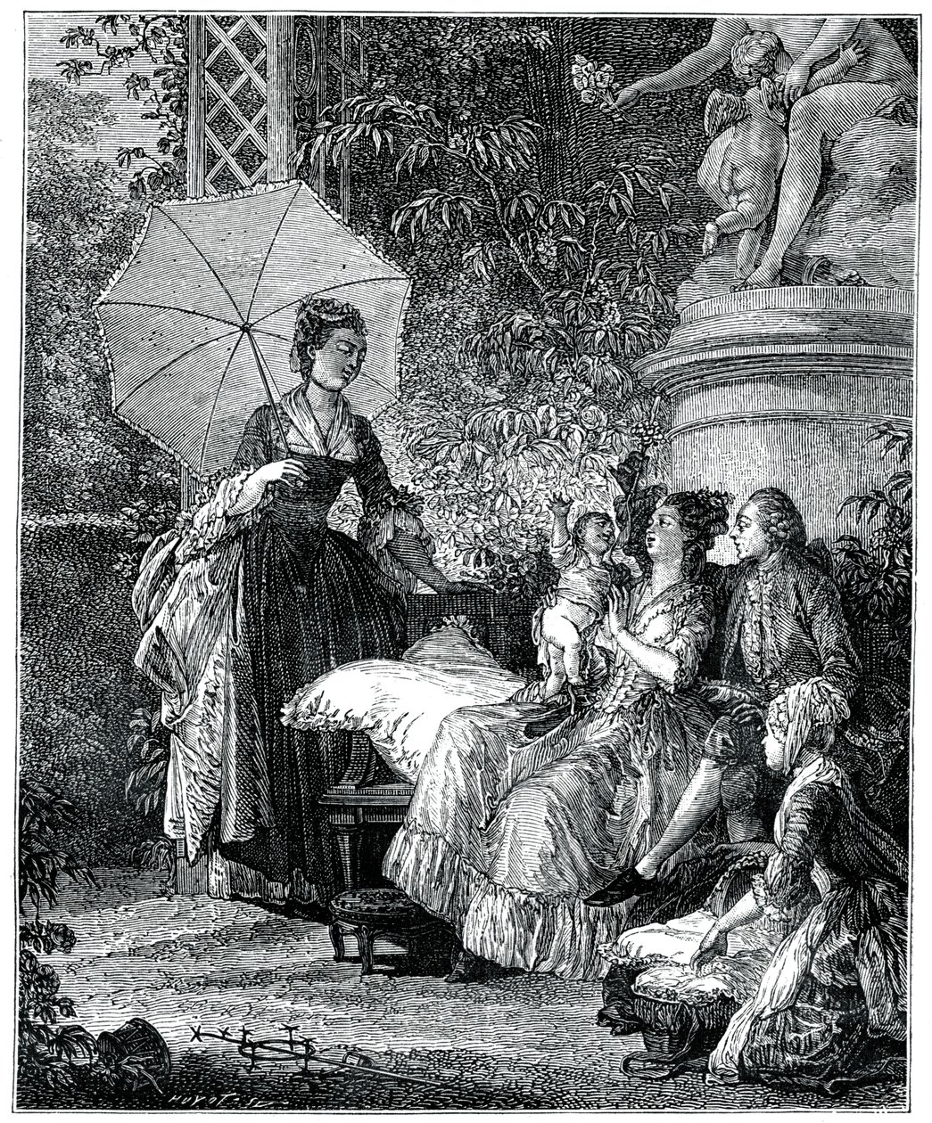 Die Freude der Mutterschaft, 1885 von Moreau
