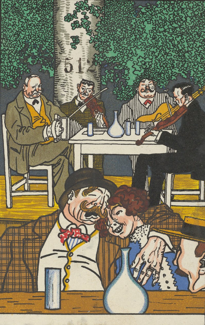 Beim Heurigen, 1911 von Moritz Jung