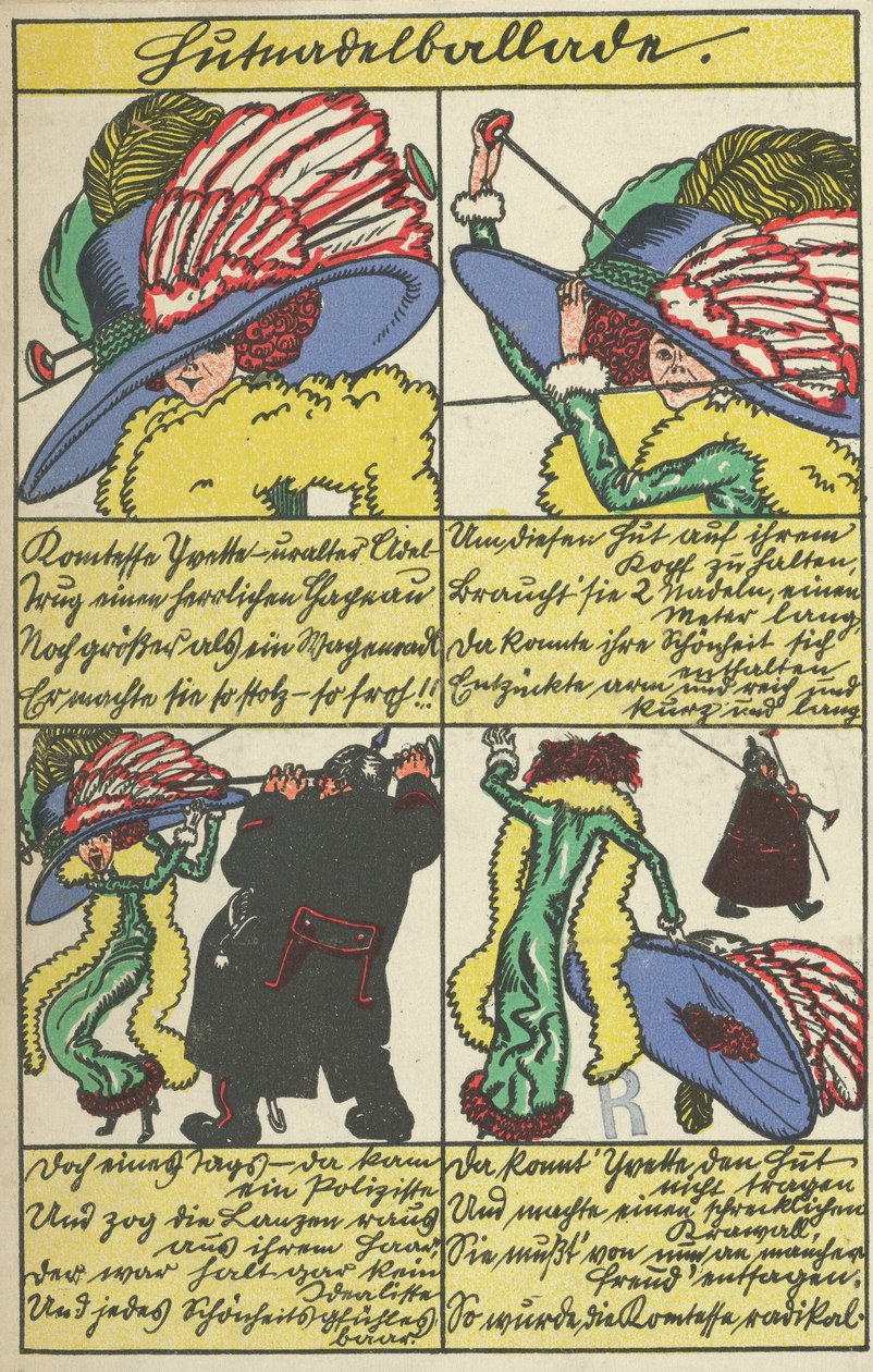Hutnadelballade, 1911 von Moritz Jung