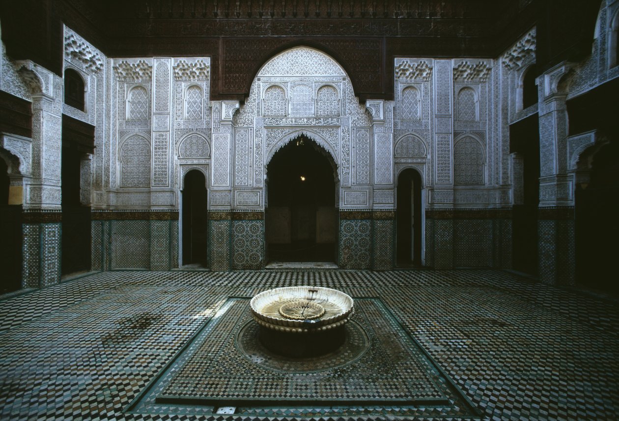 Madrasa Bou Inania, Innenhof von Moroccan School