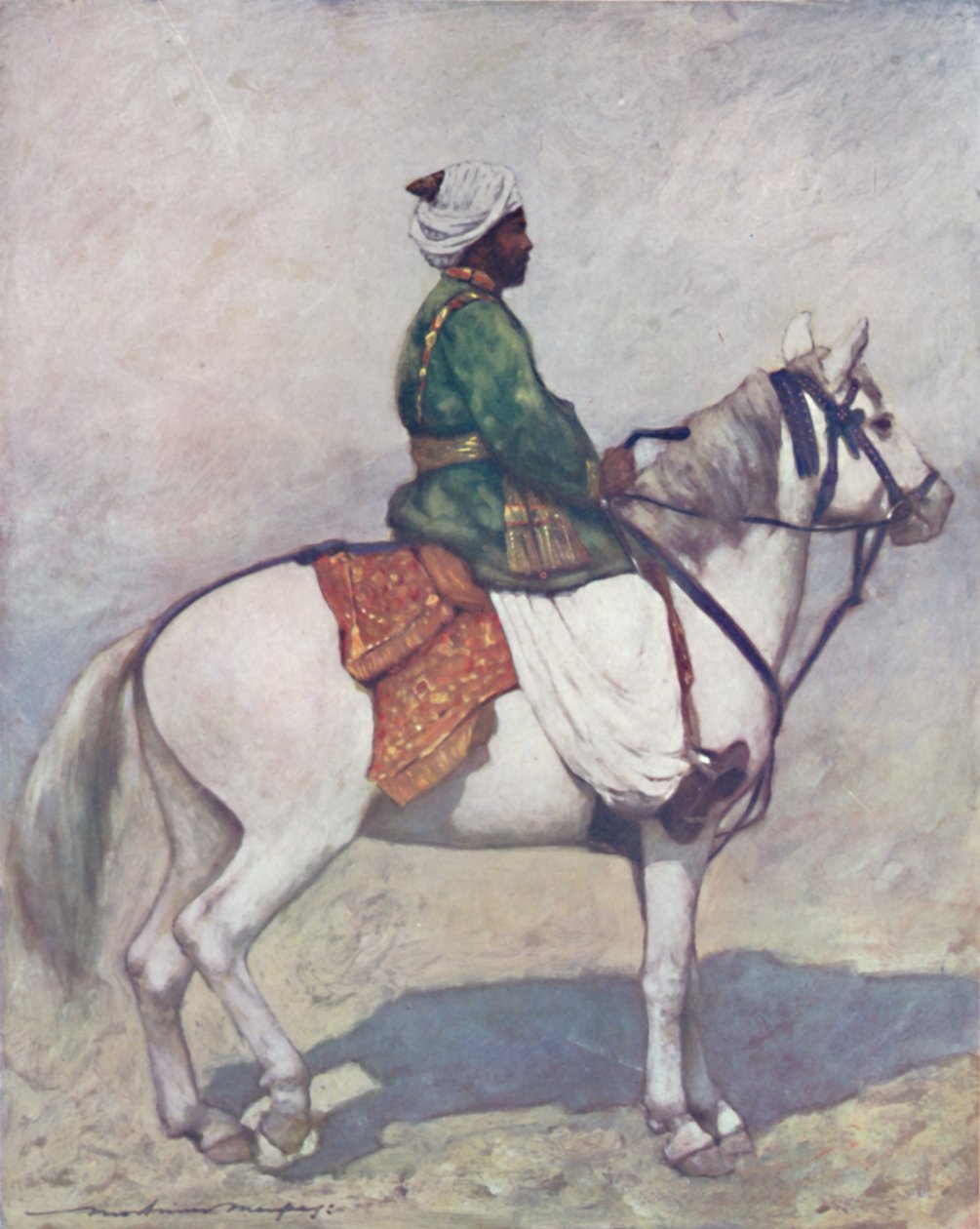 Ein Paithan-Reiter, 1903 von Mortimer L Menpes