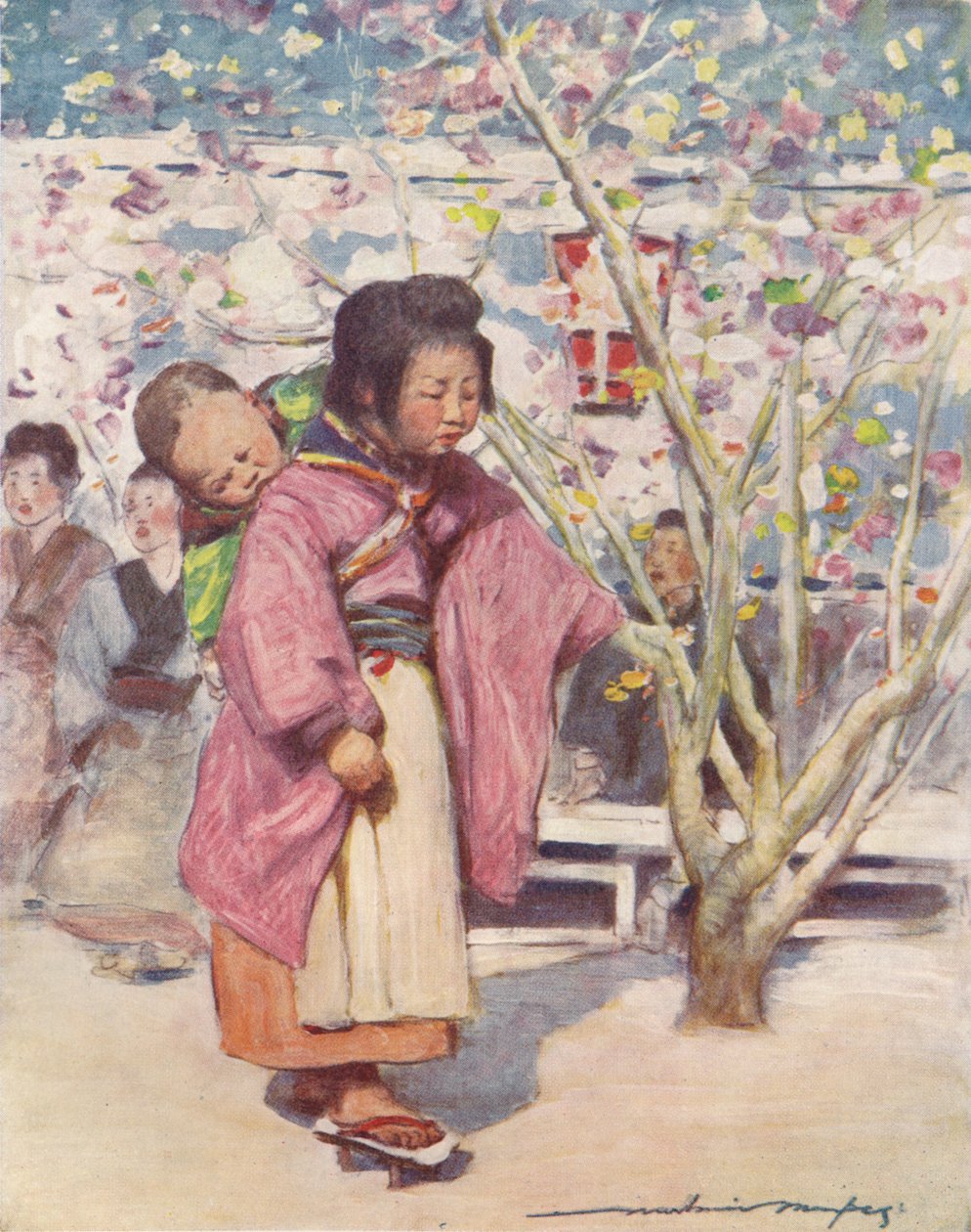 Baby und Baby von Mortimer L Menpes