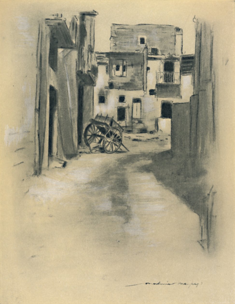 Verlassene Häuser, 1903 von Mortimer L Menpes