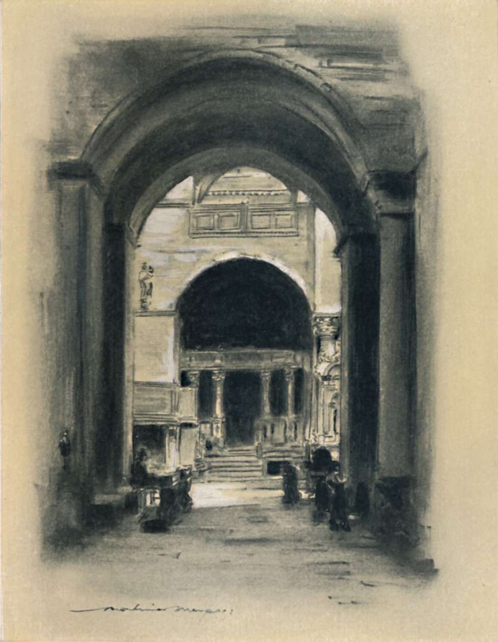Innenansicht von St. Markus, Venedig, 1903 von Mortimer L Menpes