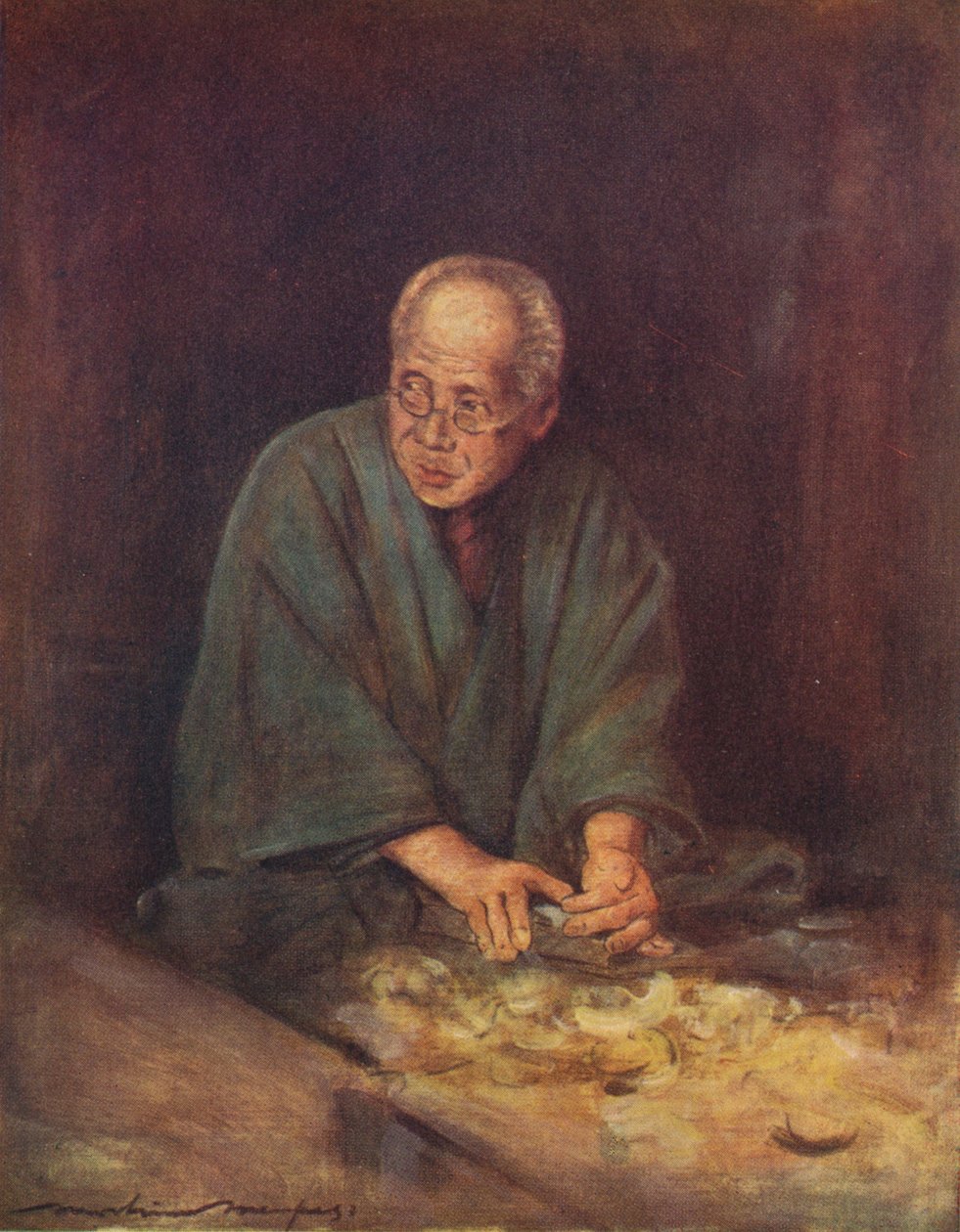Der Zimmermann, ca. 1887, 1901 von Mortimer L Menpes