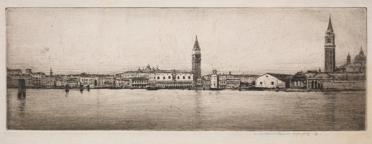 Das Becken von St. Markus, Venedig von Mortimer Menpes