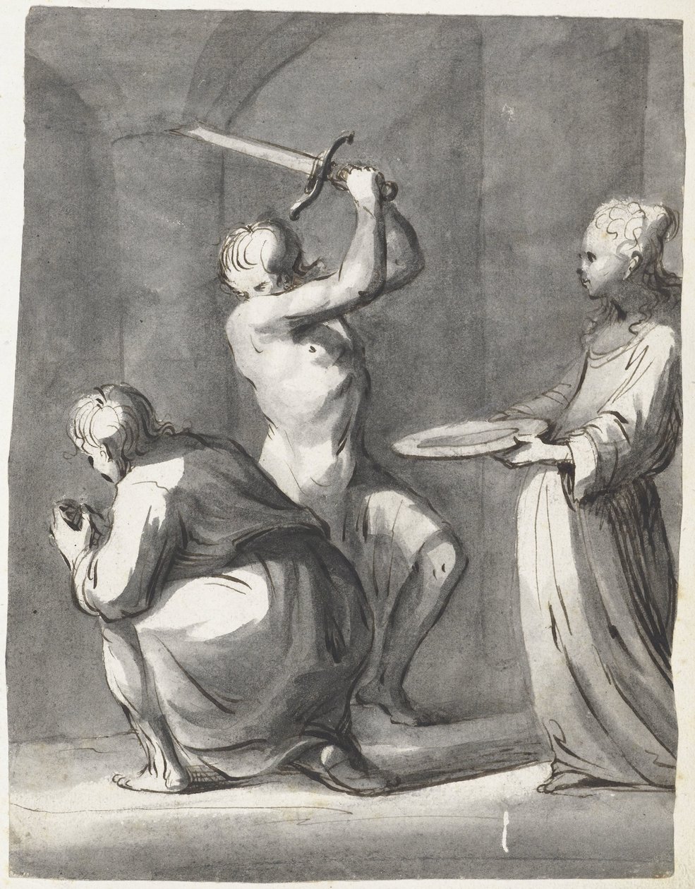 Enthauptung von Johannes dem Täufer von Moses Ter Borch