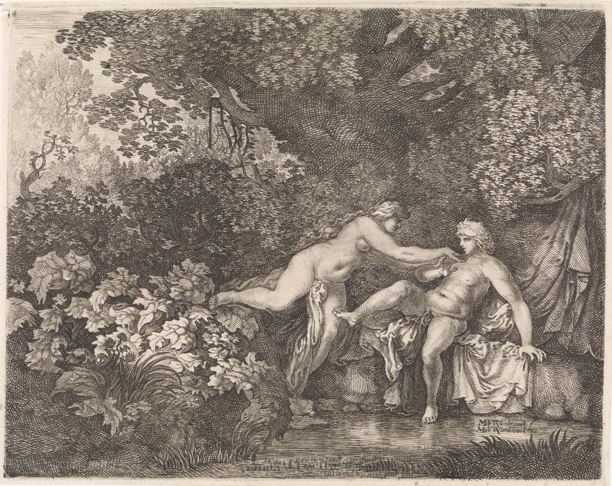 Salmacis und Hermaphroditus von Moyses van Wtenbrouck