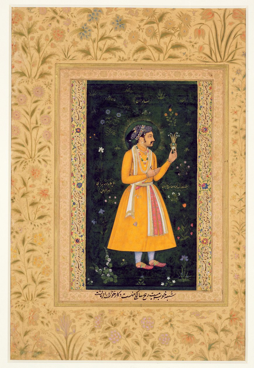 Kaiser Shah Jahan (1592-1666) als Prinz, ca. 1616 von Mughal School