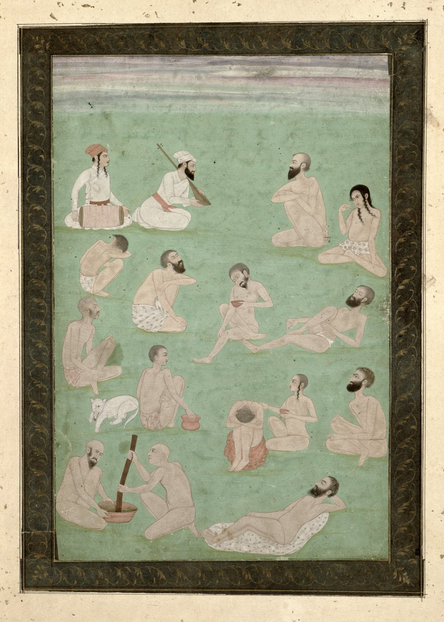 Dreizehn Derwische, aus dem Großen Clive Album von Mughal School