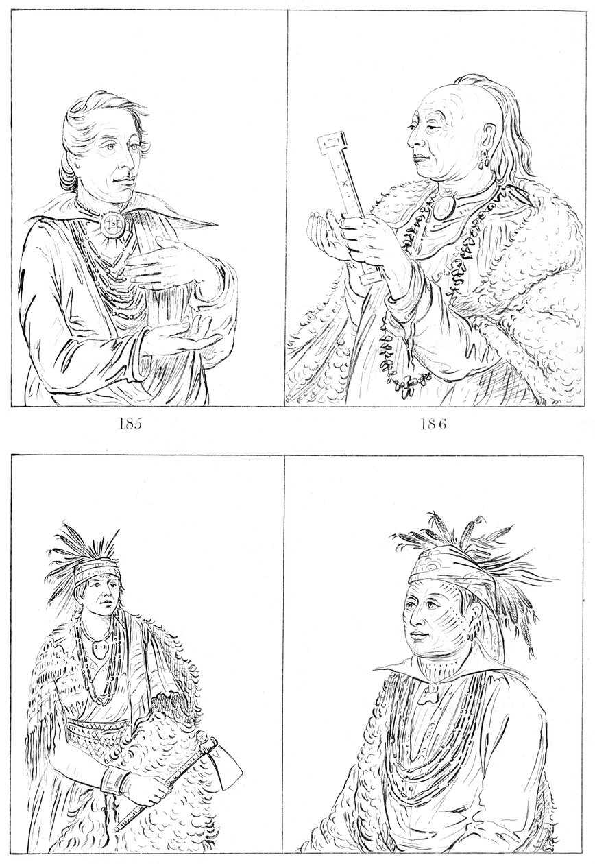 Kickapoos und Weas, 1841 von Myers and Co