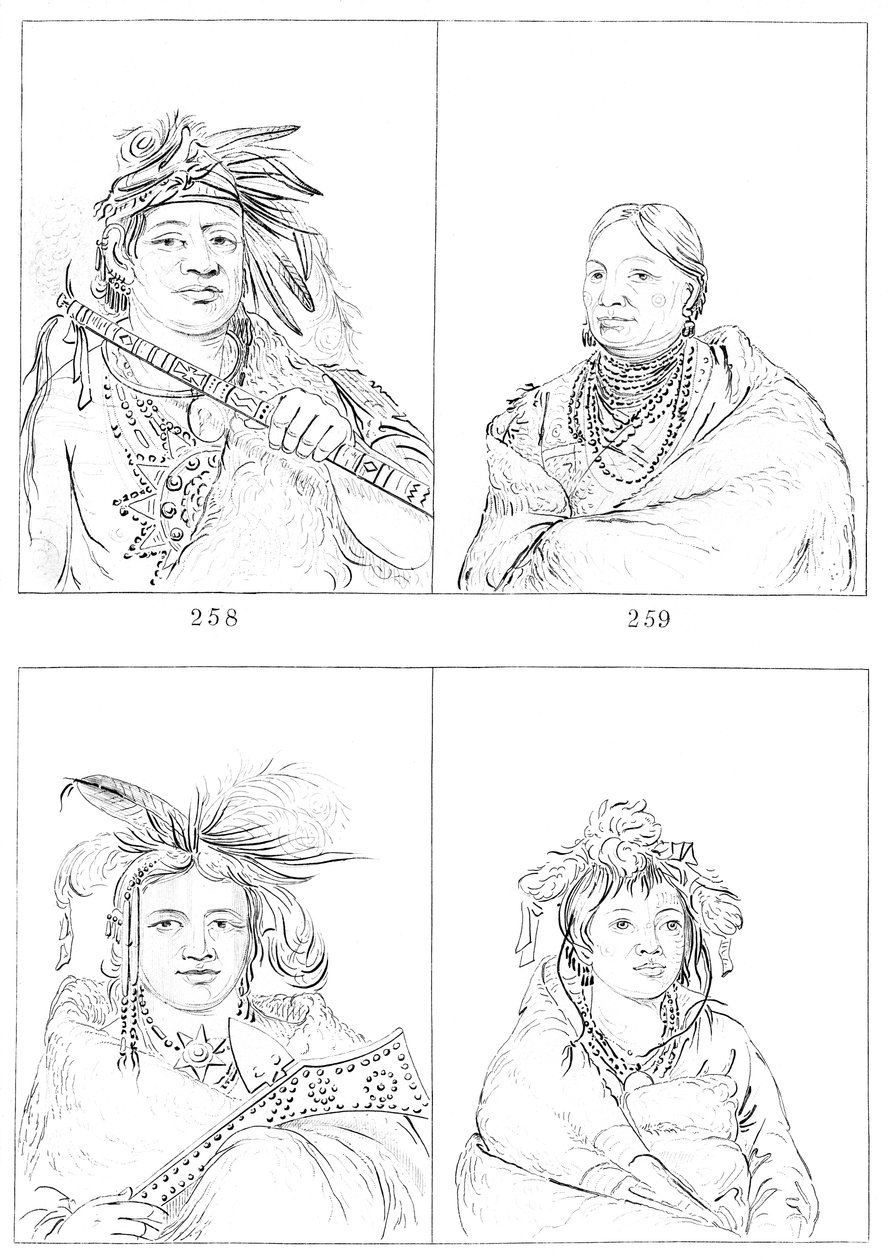 Menominees, 1841 von Myers and Co