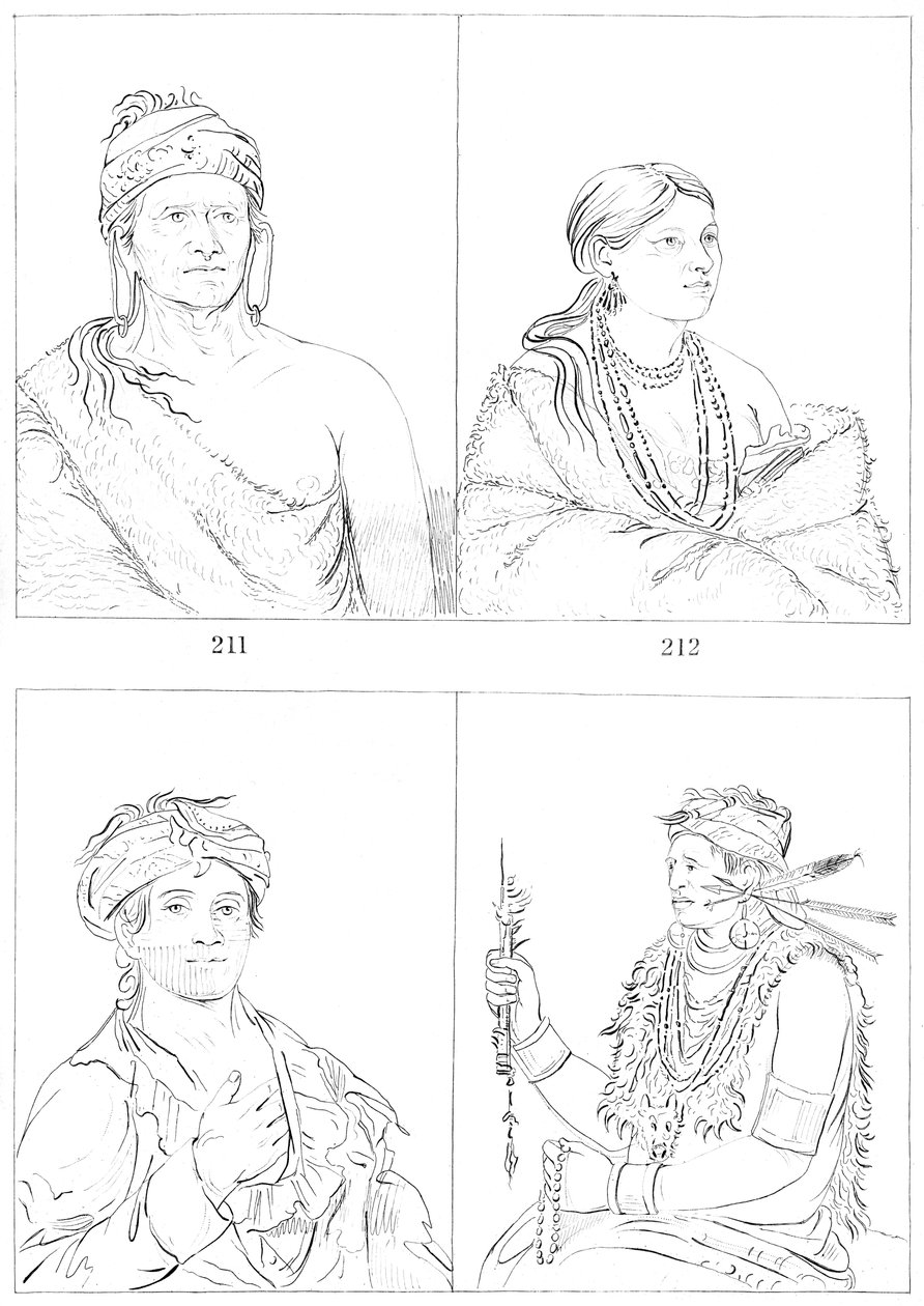 Shawnees, 1841 von Myers and Co