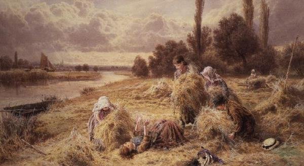 Heuernte von Myles Birket Foster
