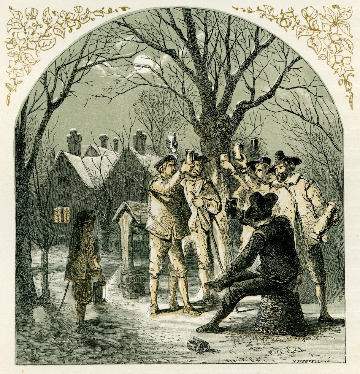 Wassailing Obstbäume von Myles Birket Foster
