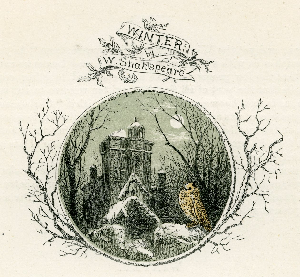 Winter von William Shakespeare von Myles Birket Foster