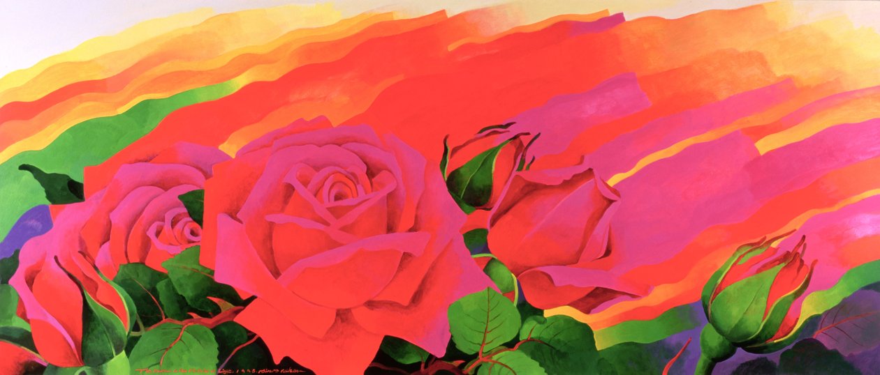 Die Rose im Lichterfest, 1995 von Myung Bo Sim