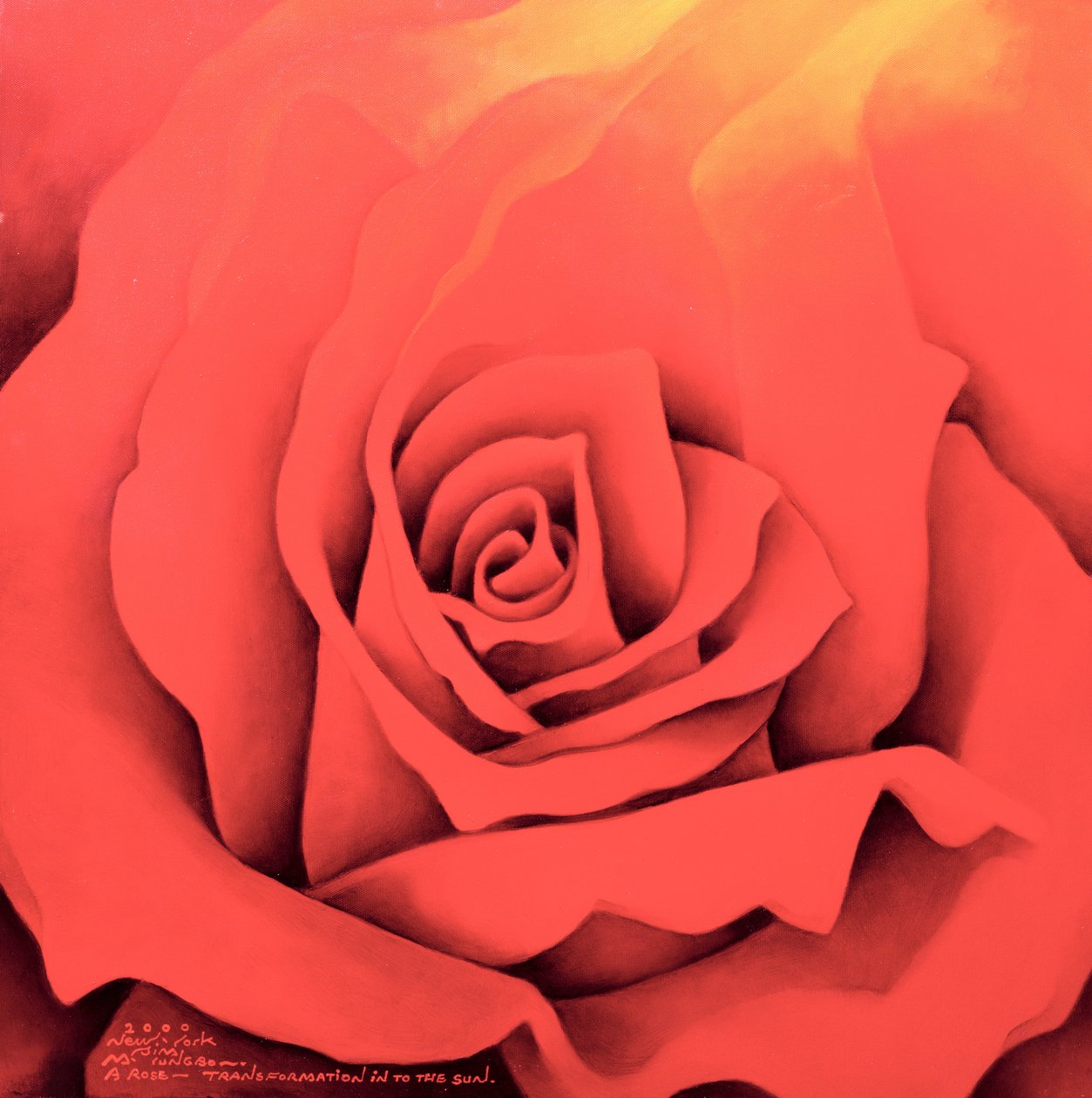 Die Rose im Lichterfest, 2000 von Myung Bo Sim