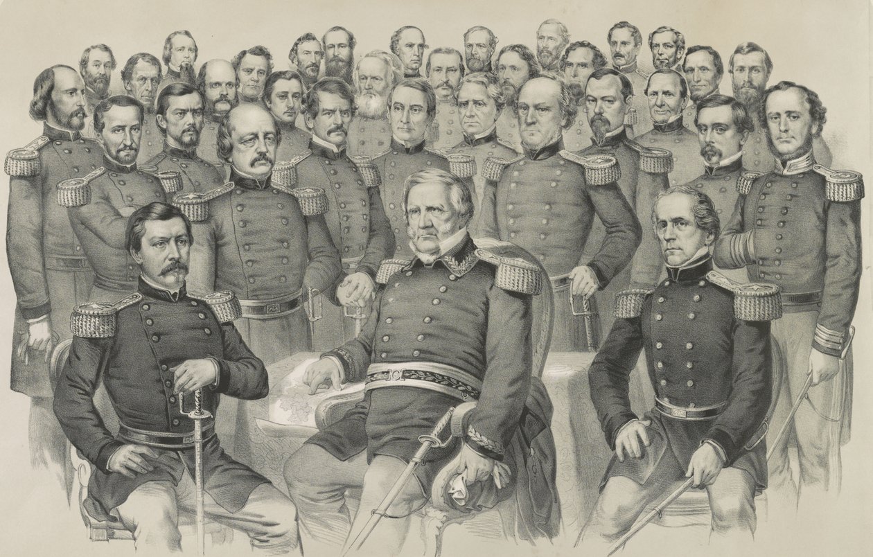 Die Champions der Union, 1861 von Nathaniel Currier