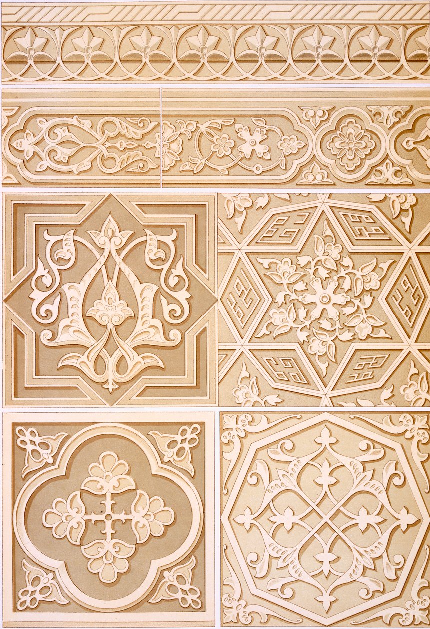 Pl 18 Architektonische Dekoration, 19. Jahrhundert (Folio) von N. Simakoff
