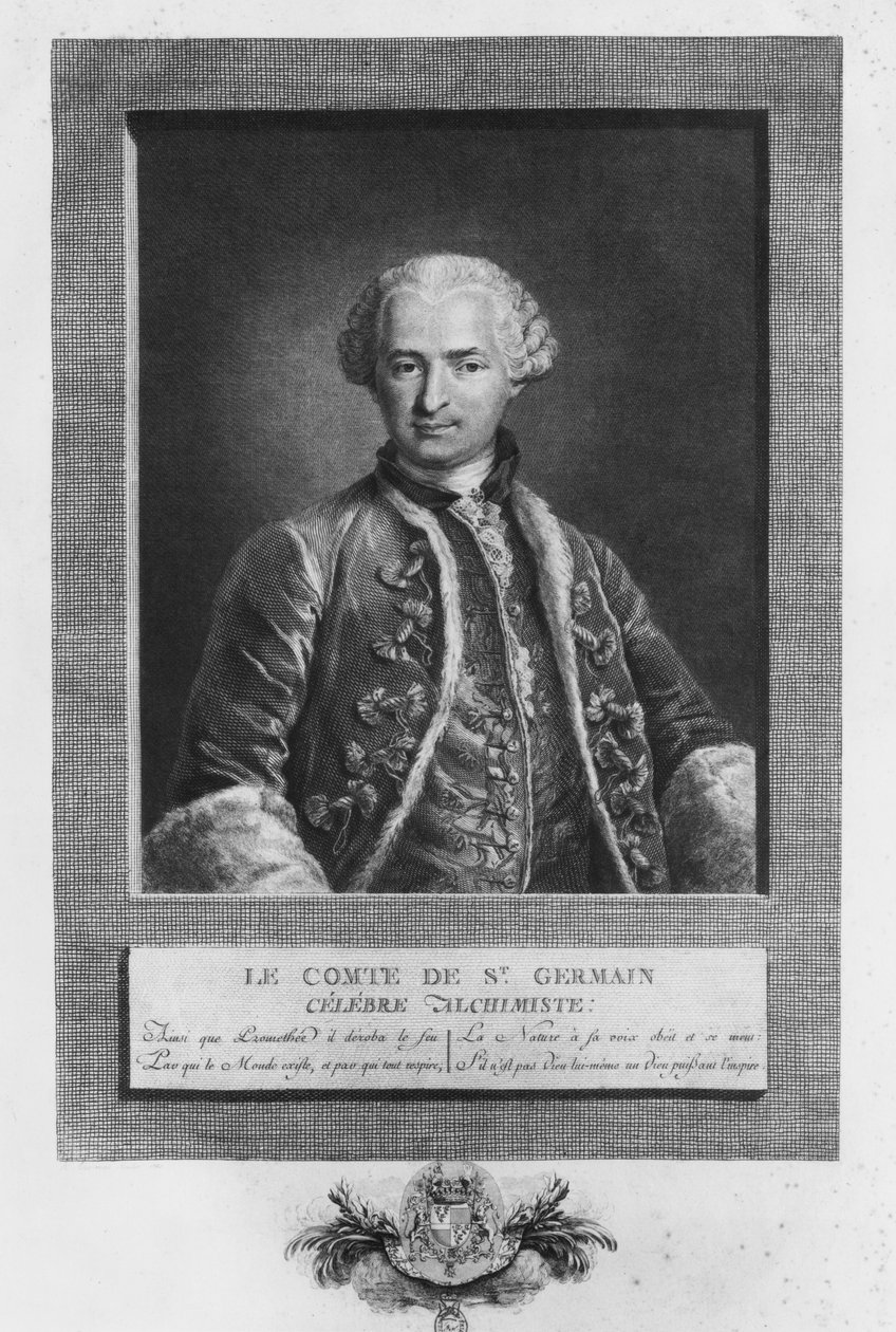 Graf von St. Germain, berühmter Alchemist, 1783 von N. Thomas