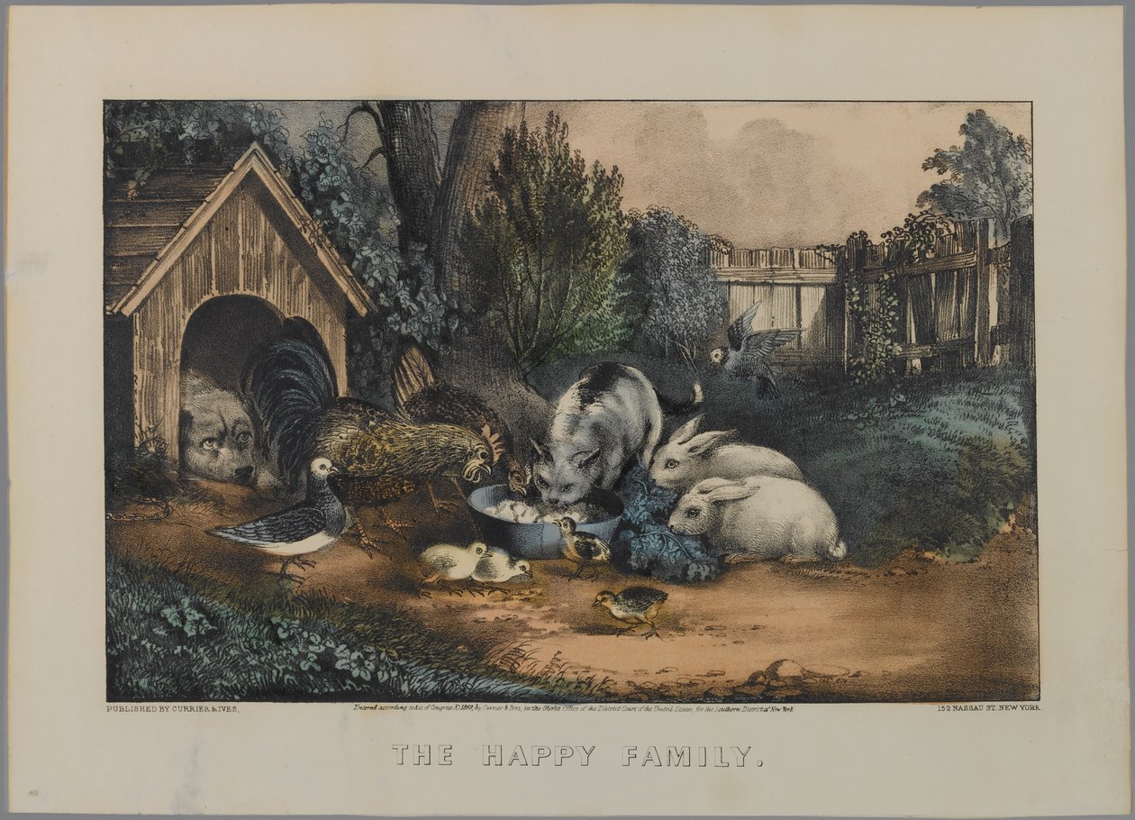 Die glückliche Familie von N. and Ives, J.M. Currier