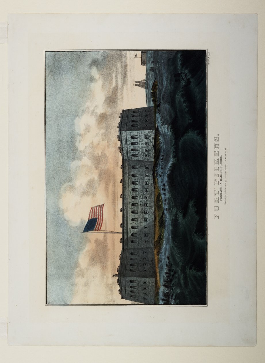 Fort Pickens, ca. 1862 von N. and Ives, J.M. Currier