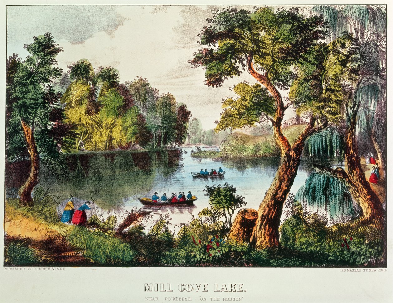 Mill Cove Lake von N. and Ives, J.M. Currier