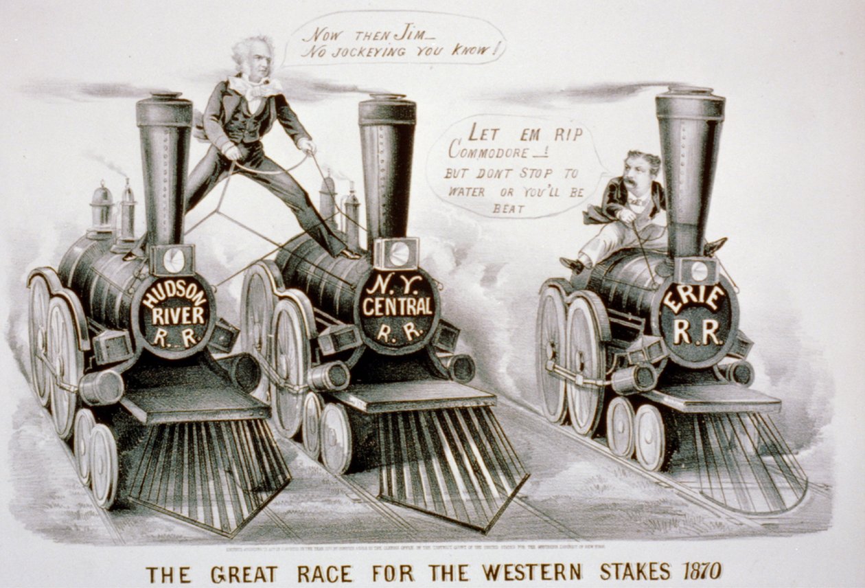 Das große Rennen um die Western Stakes von N. and Ives, J.M. Currier