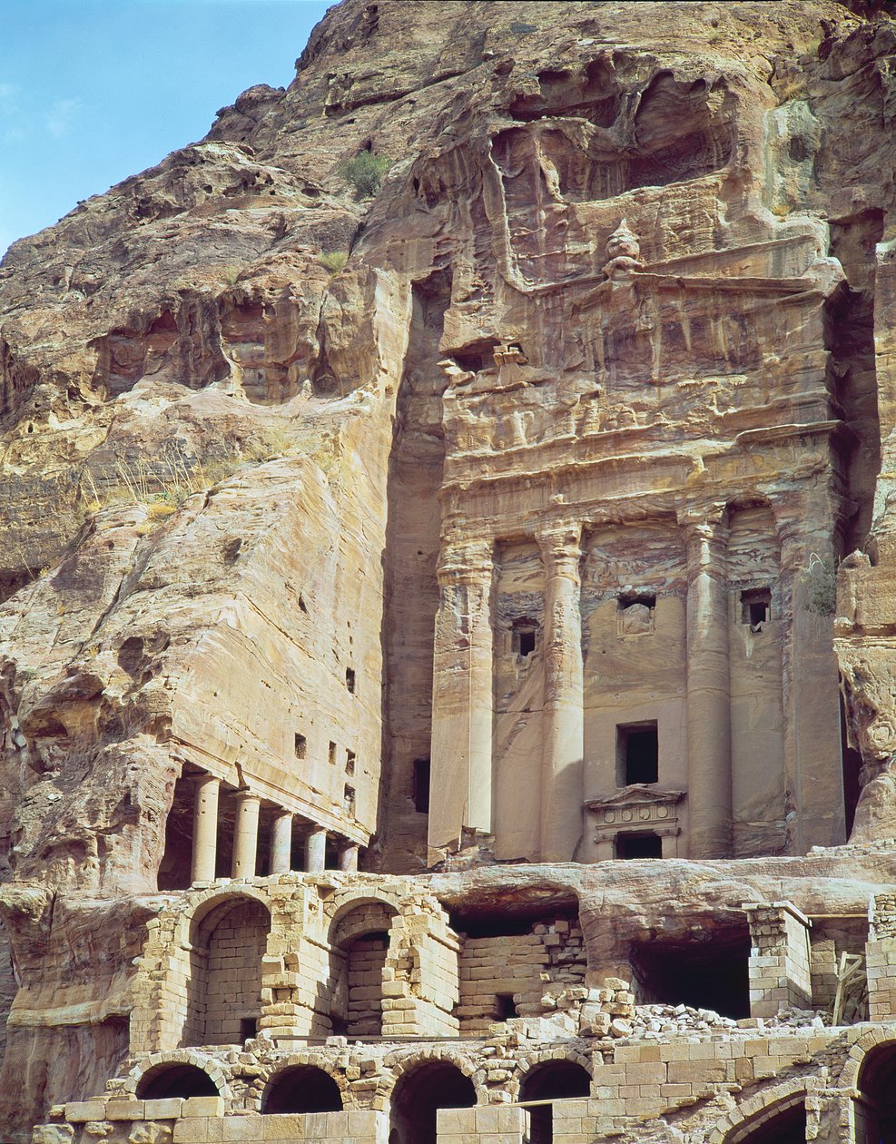 Ansicht des Urnengrabs von Nabatean