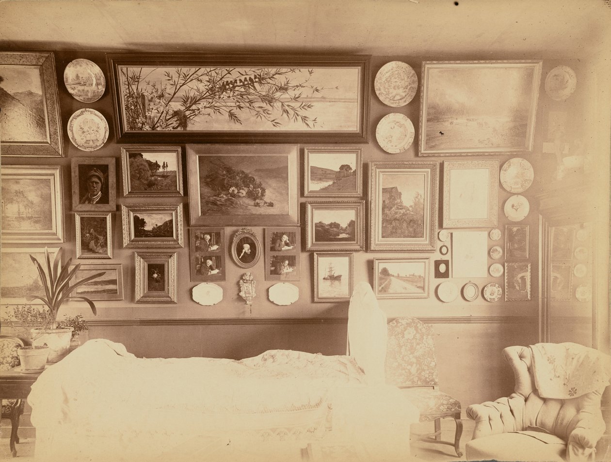 Sénart, das Zimmer von Nadar [Gaspard Félix Tournachon]