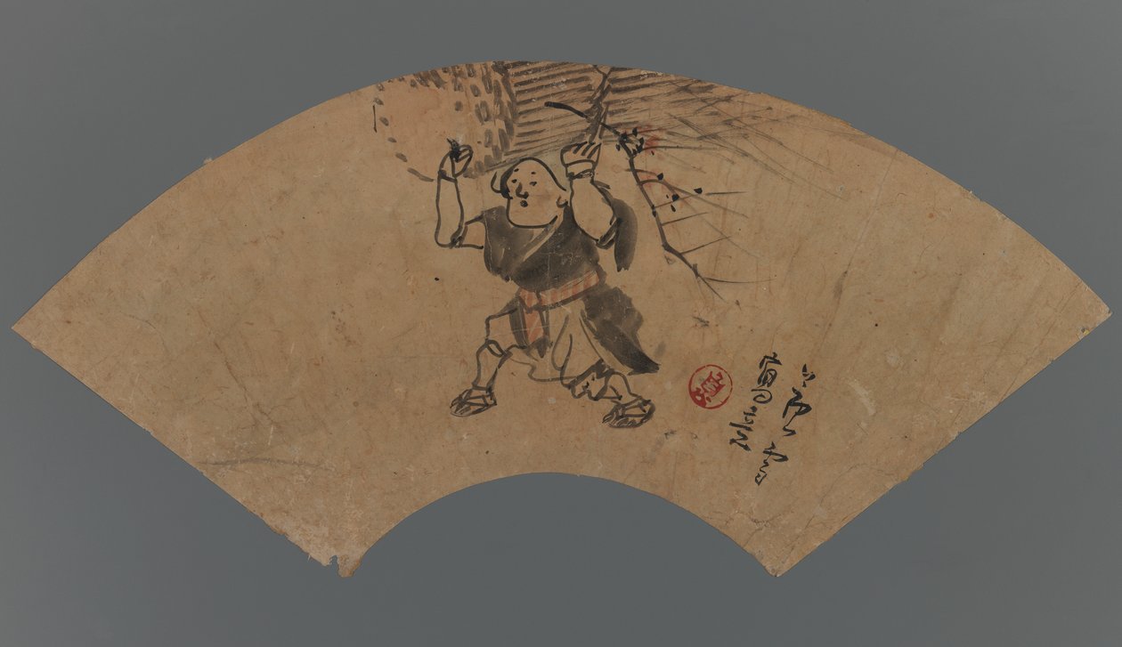 Frau mit Reisigbündel von Nagasawa Rosetsu