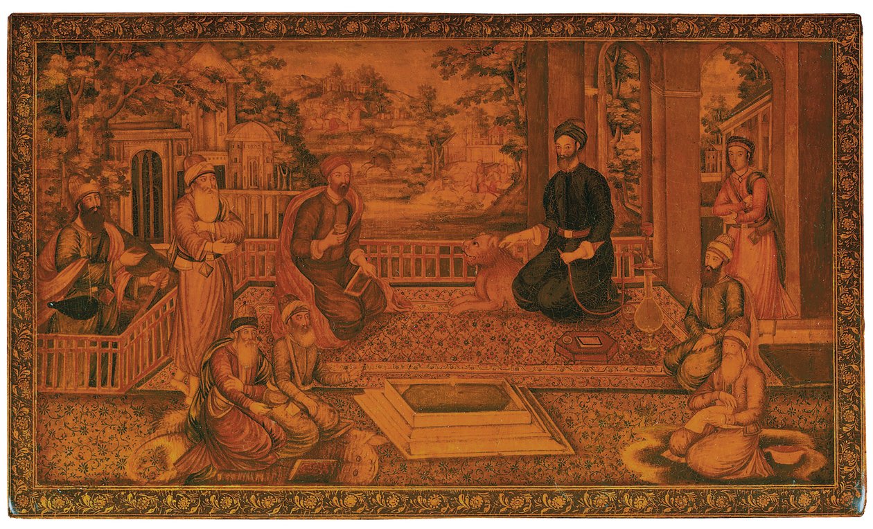 Qajar Spiegelgehäuse von Najaf Ali