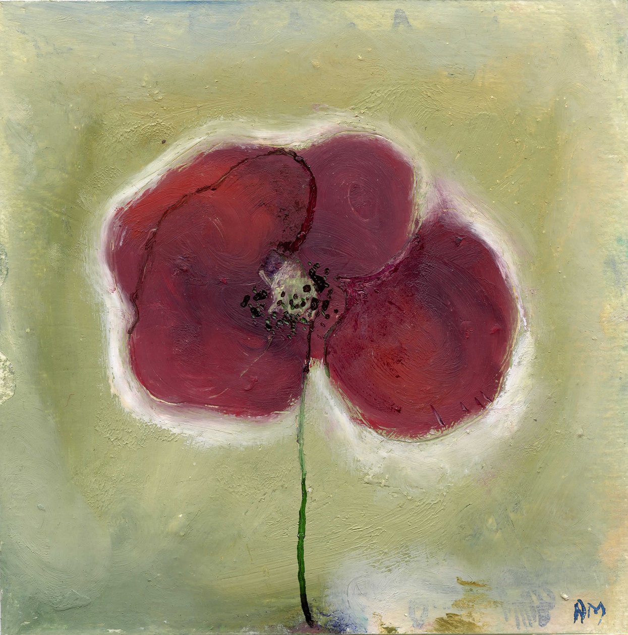 Mohn in meinem Tagebuch, 2013 von Nancy Moniz Charalambous