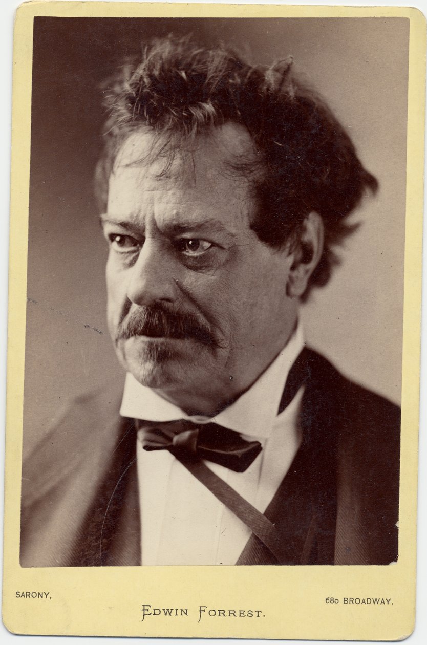 Edwin Forrest (1806-72), amerikanischer Schauspieler von Napoleon Sarony