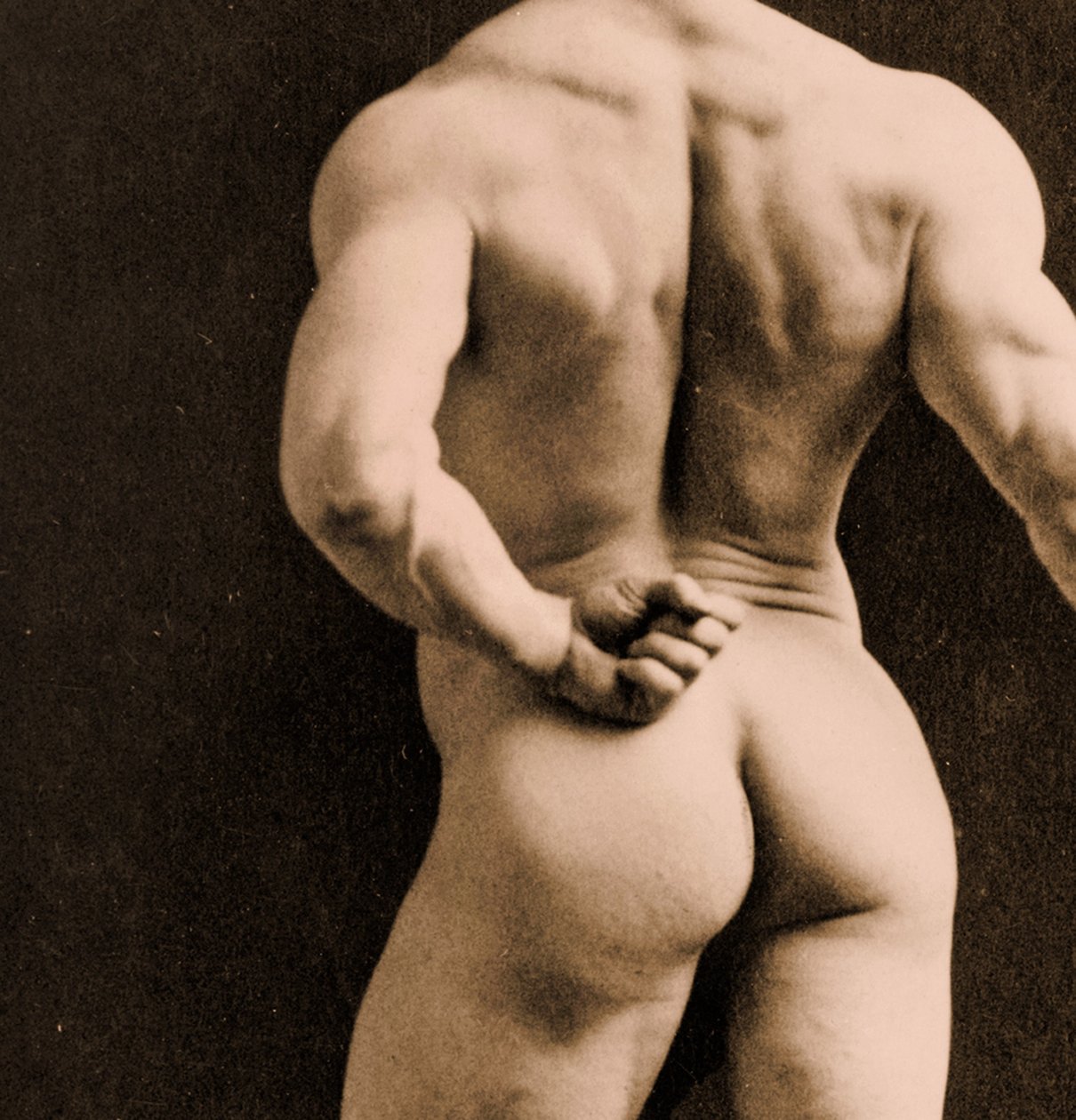 Eugen Sandow in klassischer antiker griechisch-römischer Pose, ca. 1893 von Napoleon Sarony