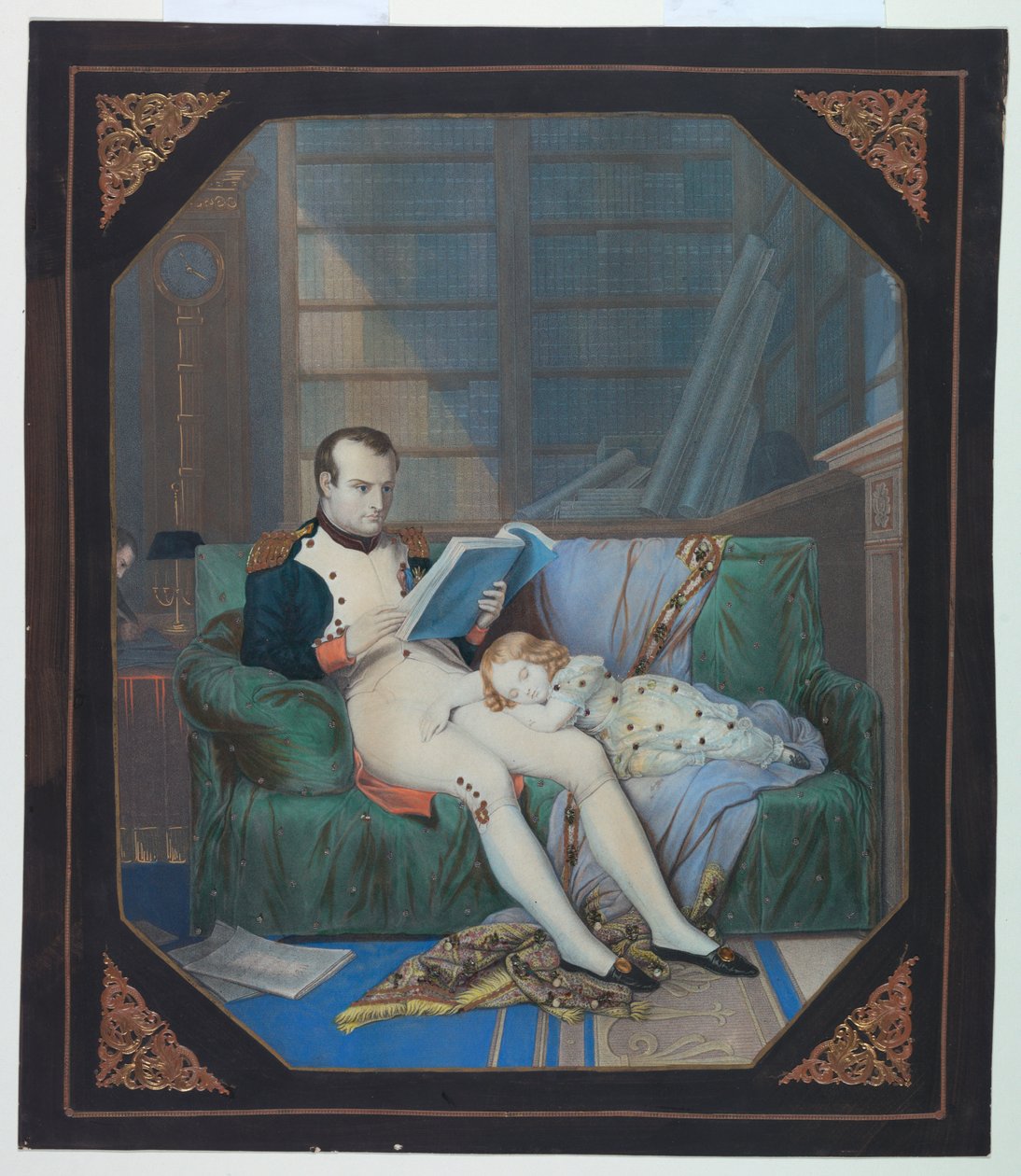 "Glanzbild": Napoleon in seinem Arbeitszimmer von Napoleon Bonaparte