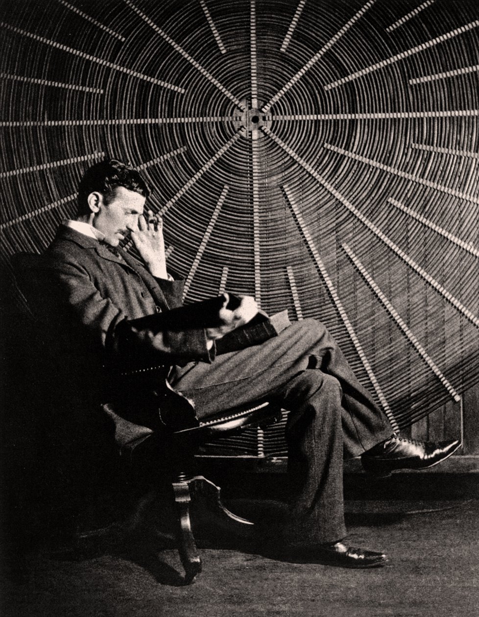 Porträt von Nikola Tesla, 1890 von Napoleon Sarony