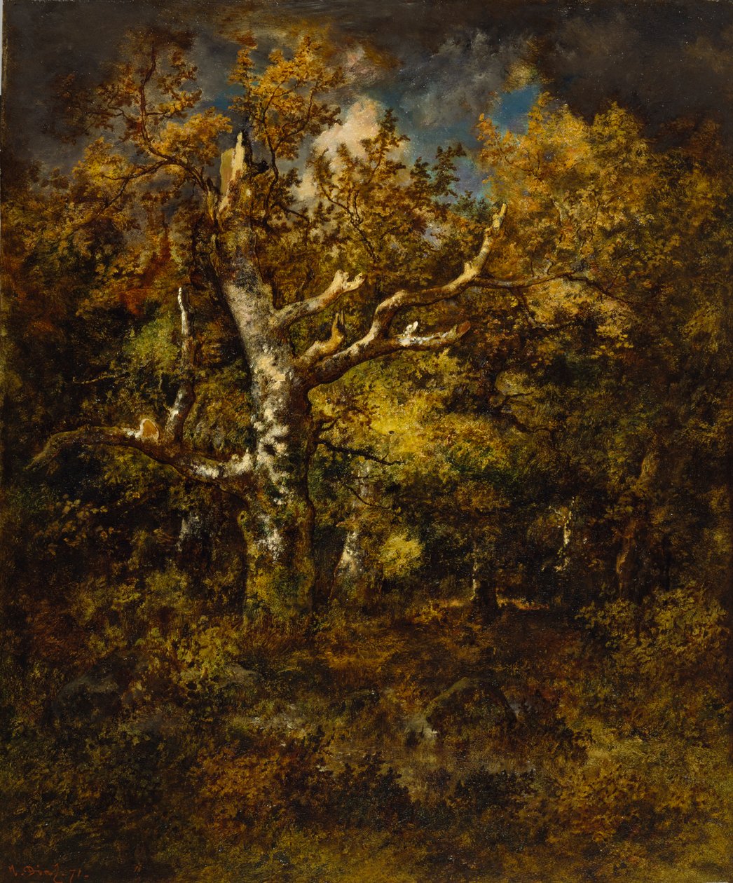 Wald von Fontainebleau, Herbst, 1871 von Narcisse Virgile Diaz de la Peña