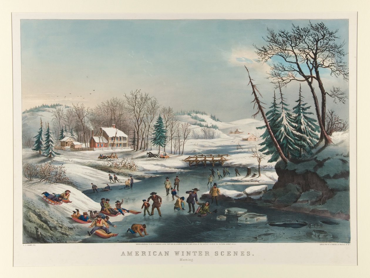 Amerikanische Winterszenen. Morgen von Nathaniel Currier