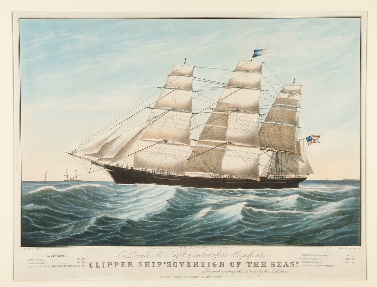 Klipperschiff von Nathaniel Currier