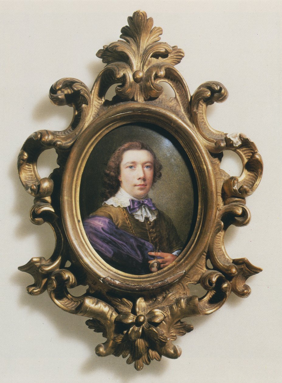 Selbstporträt mit Anhänger von Nathaniel Hone