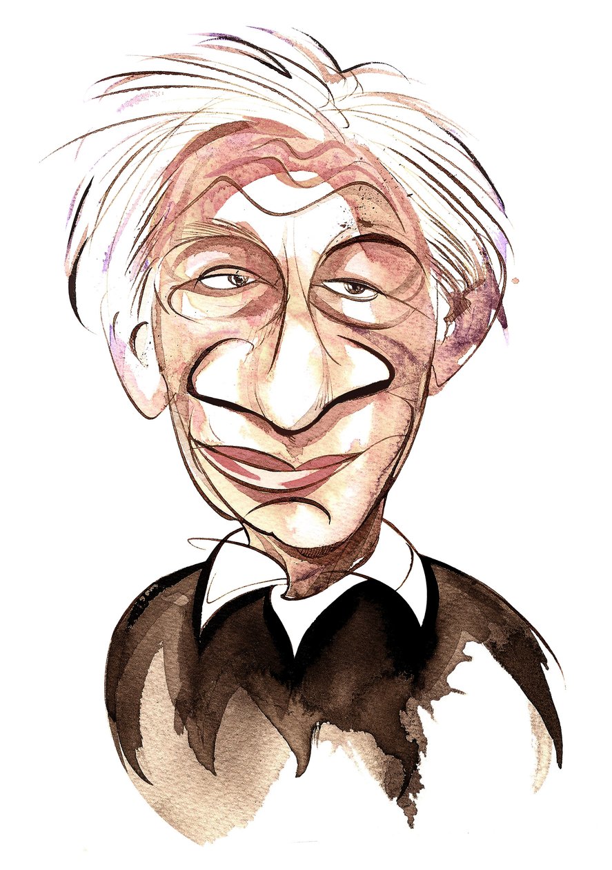 Alexander Goehr - Farbkarikatur von Neale Osborne