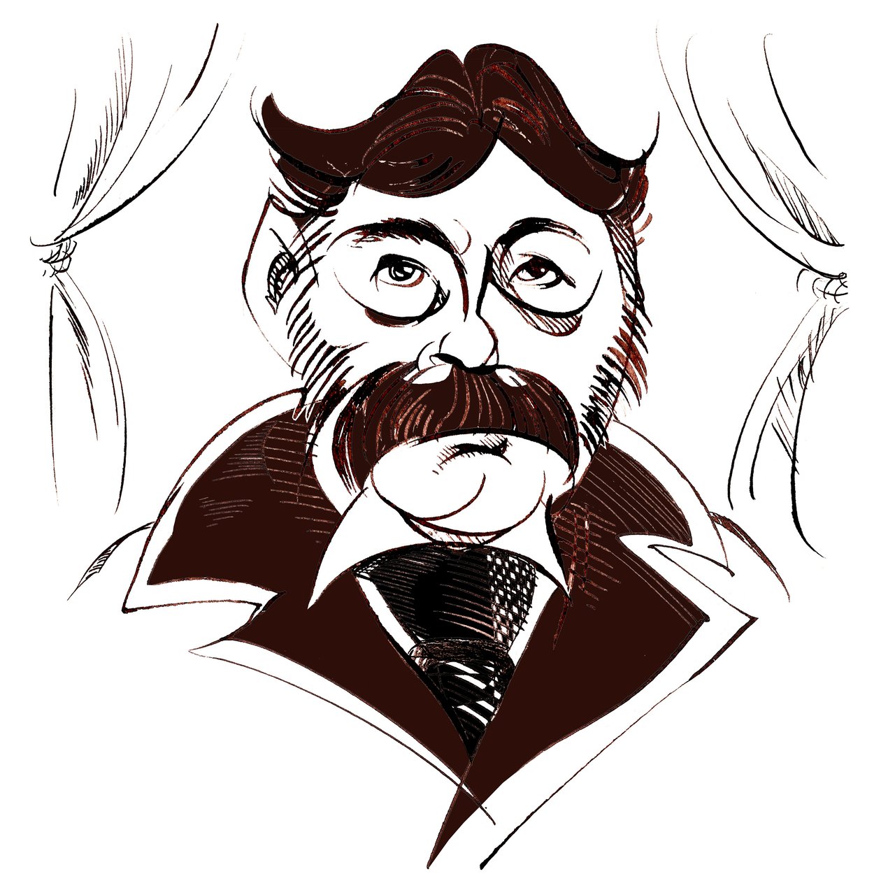 Arthur Sullivan, englischer Operettenkomponist, 1842-1900 von Neale Osborne