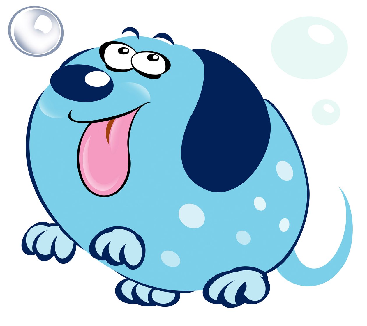 Sprudelnder Hund - Karikatur von Neale Osborne