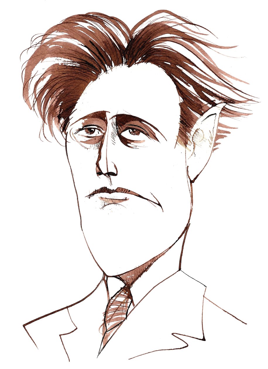 Felix Weingartner, Karikatur von Neale Osborne