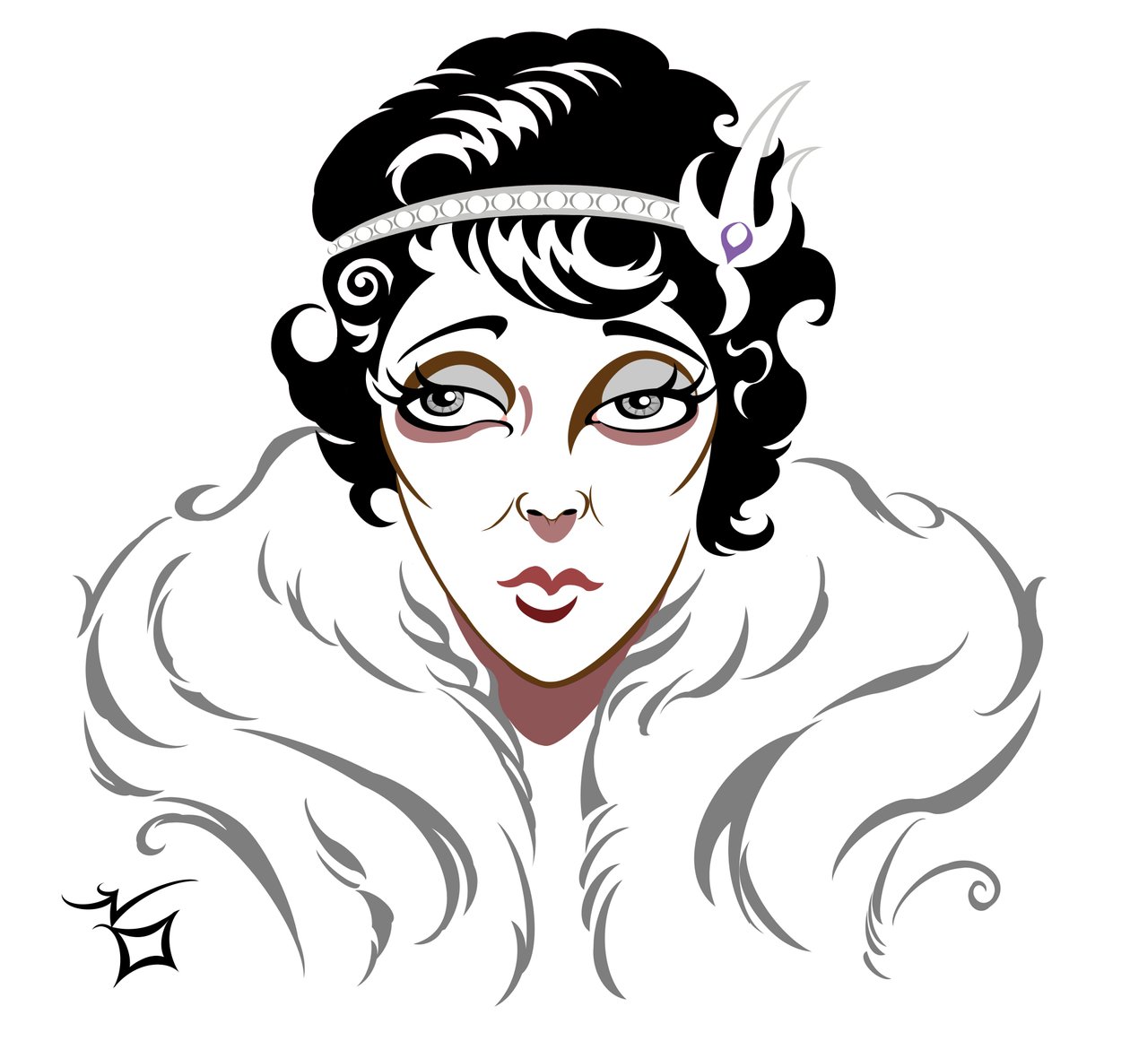 Flapper im Pelz, 2016 von Neale Osborne