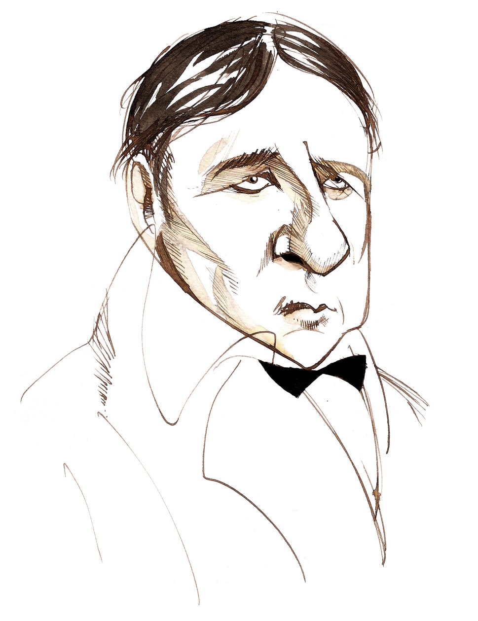 Jean Auguste Dominique Ingres, Karikatur von Neale Osborne