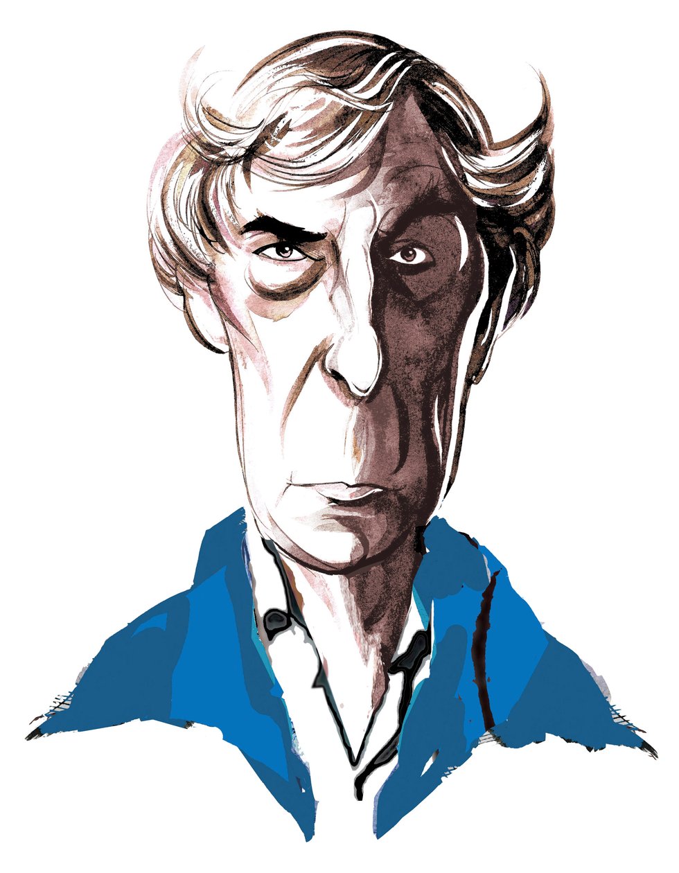 Michael Tippett, britischer Komponist (1905-98), Farbgrafik-Karikatur, 2005 von Neale Osborne von Neale Osborne