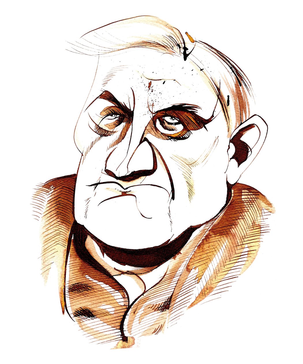 Ralph Vaughan Williams - Karikatur von Neale Osborne